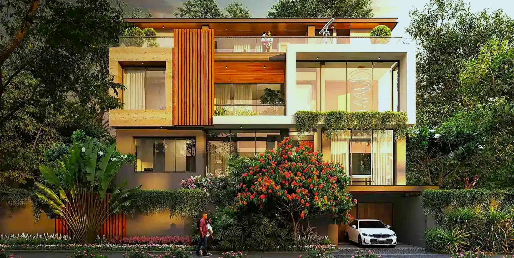 Godrej Rowhouses grand entrance gate, Ayurvedagram, Whitefield
